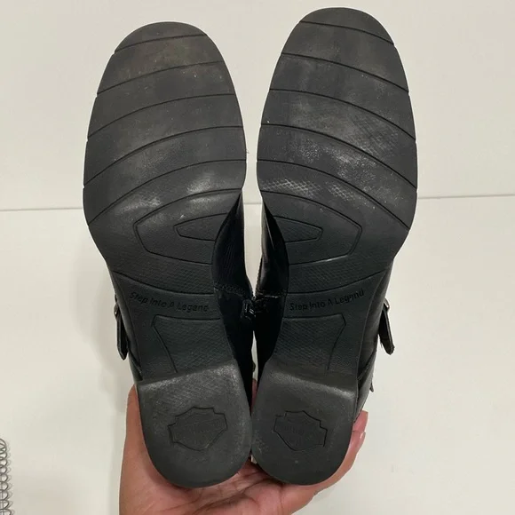 Harley Davidson Holly Black Leather Boots - Picture 12 of 17